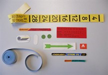 Rubber labels group (sq)